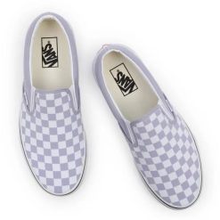 Vans Checkerboard Classic Slip-On In Languid Lavender/True White 8 Vans Checkerboard Classic Slip-On In Languid Lavender/True White -sorel shop 000xg8arv 3 1100x