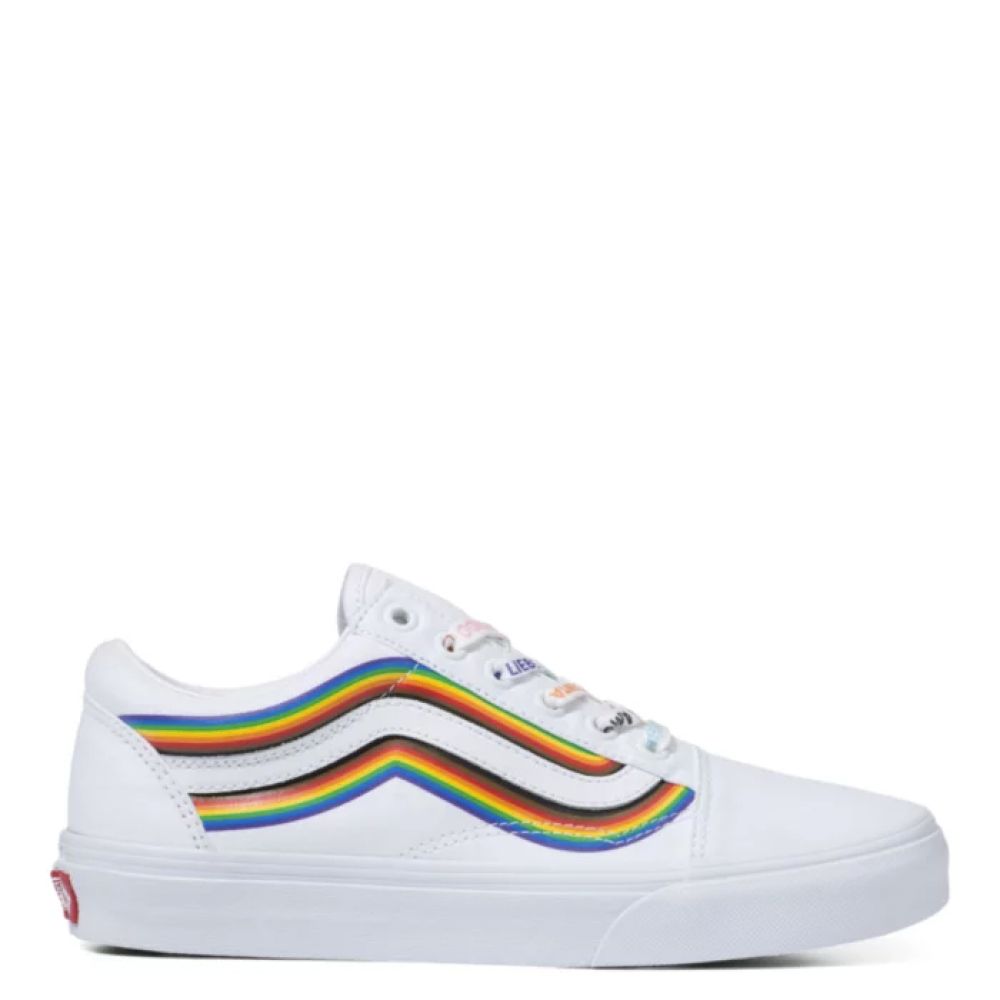 Vans Pride Old Skool in White/True White Vans Pride Old Skool In White/True White -sorel shop 0a5krfb5u