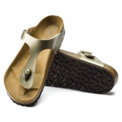 Birkenstock Women's Gizeh Birko-Flor In Gold -sorel shop 1016108 sole 1100x