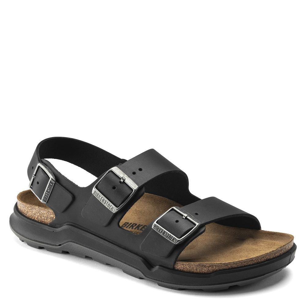 Birkenstock Men's Milano CT Oiled Leather In Black 4 Birkenstock Men's Milano CT Oiled Leather In Black - Image 2