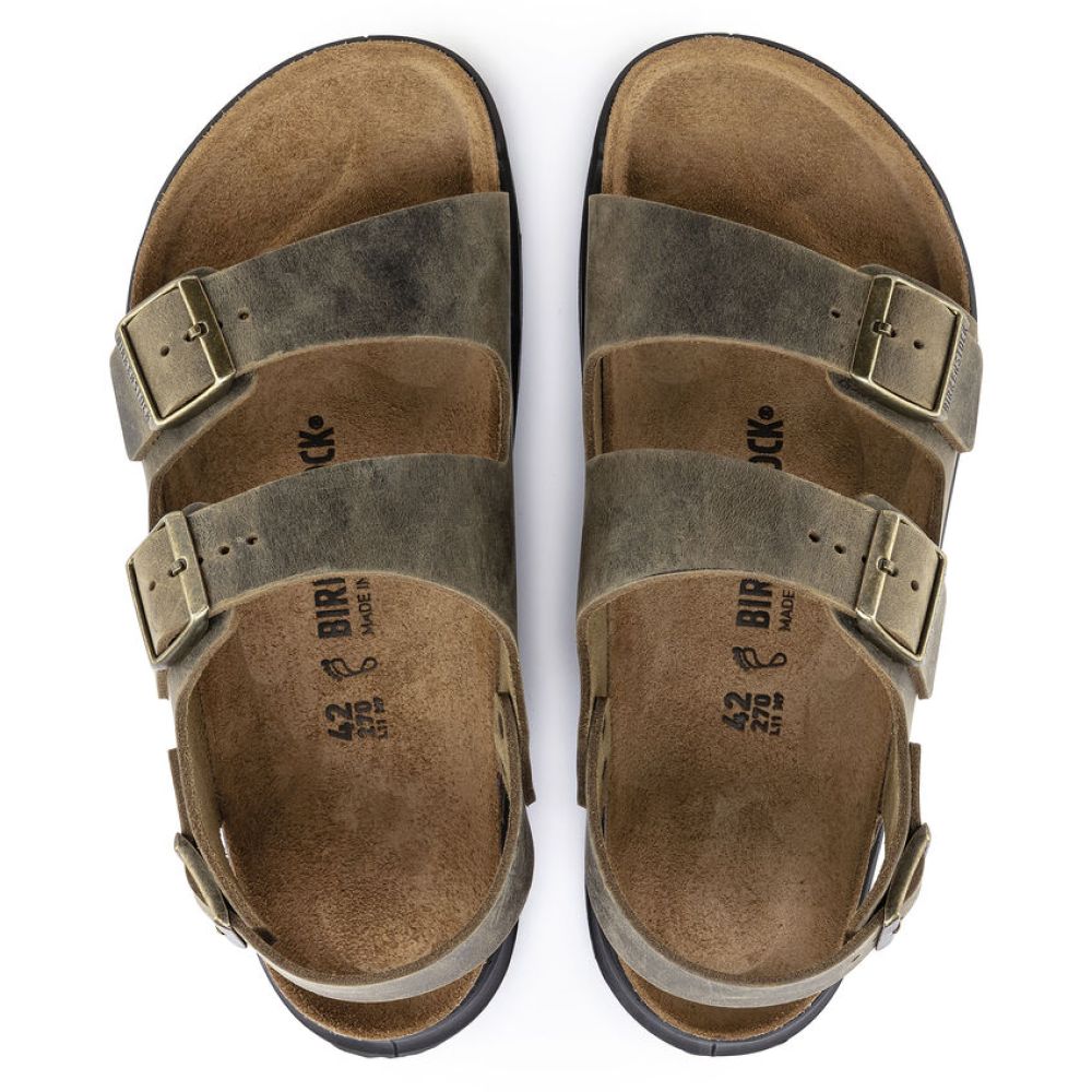 Birkenstock Men's Milano CT Oiled Leather in Faded Khaki Birkenstock Men's Milano CT Oiled Leather In Faded Khaki -sorel shop 1018427 510w