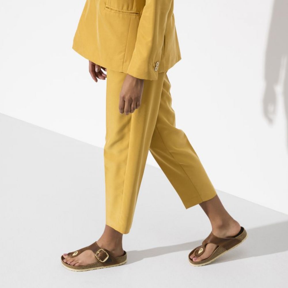 Birkenstock Women's Gizeh Big Buckle Leather in Cognac Birkenstock Women's Gizeh Big Buckle Leather In Cognac -sorel shop