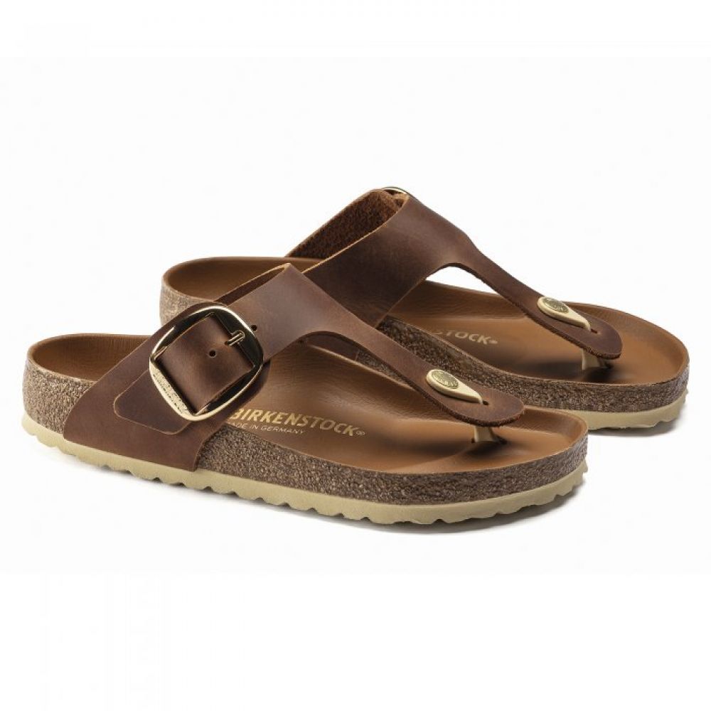Birkenstock Women's Gizeh Big Buckle Leather in Cognac Birkenstock Women's Gizeh Big Buckle Leather In Cognac -sorel shop