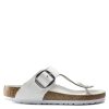 Birkenstock Women's Big Buckle Gizeh Leather In White 2 Birkenstock Women's Big Buckle Gizeh Leather In White -sorel shop 1018885 1 1100x