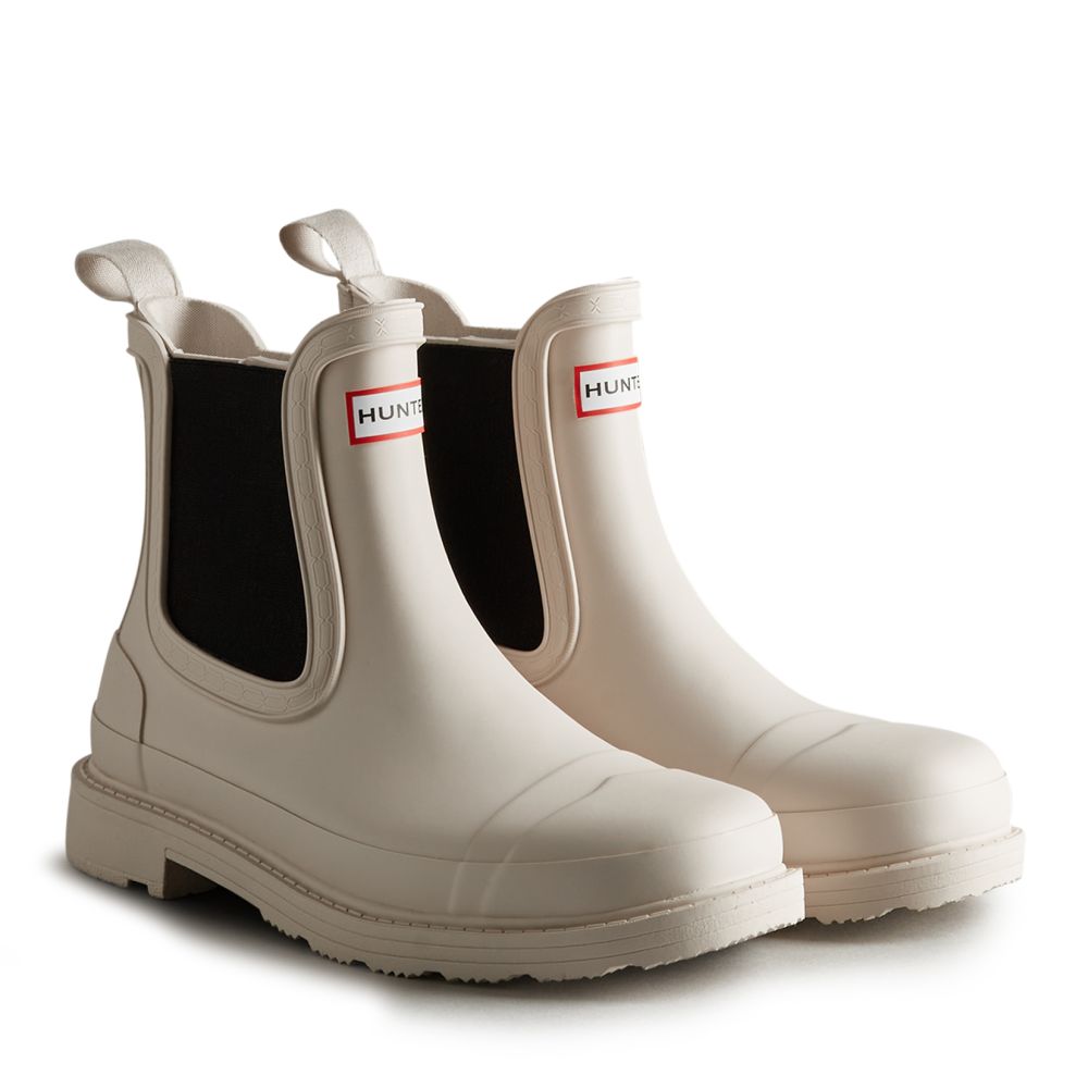 Hunter Women's Commando Chelsea Boots in Cast Pale Grey Hunter Women's Commando Chelsea Boots In Cast Pale Grey -sorel shop 1056