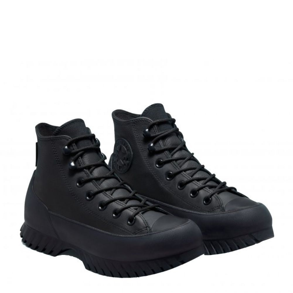 Converse Women's Chuck Taylor All Star Lugged Winter 2.0 Hi In Black/Black/Bold Mandarin 4 Converse Women's Chuck Taylor All Star Lugged Winter 2.0 Hi In Black/Black/Bold Mandarin - Image 2