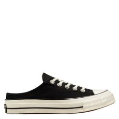 Converse Chuck 70 Mule Recycled Canvas In Black/Black/Egret
