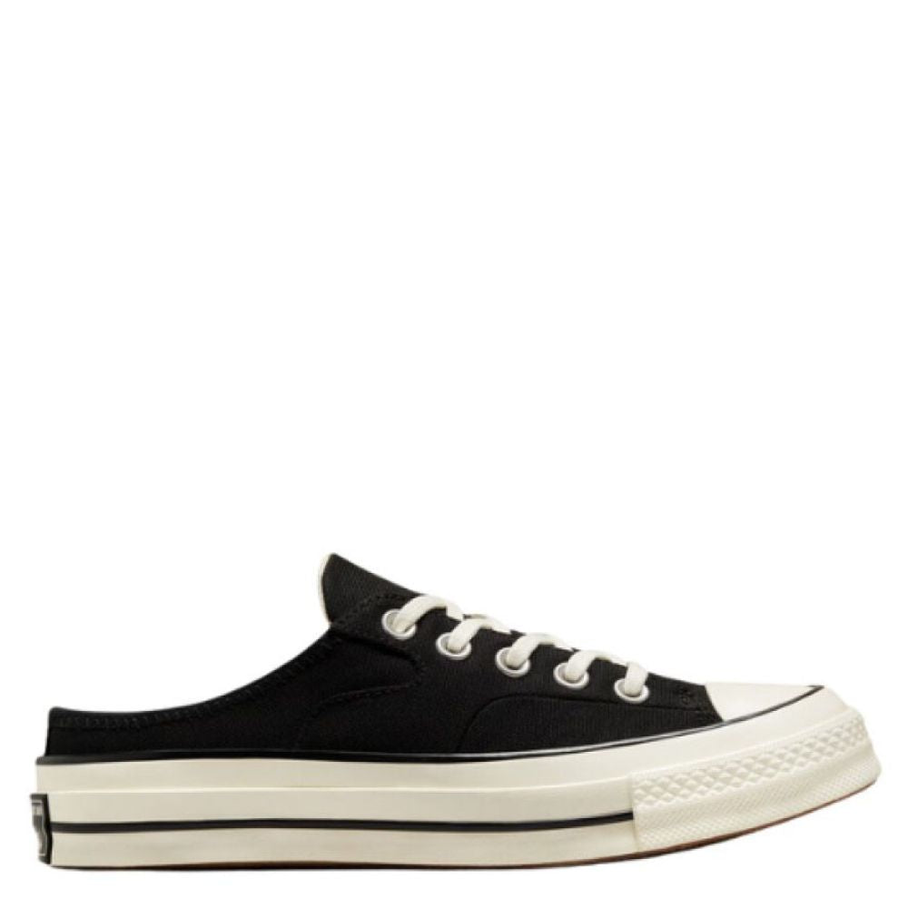 Converse Chuck 70 Mule Recycled Canvas In Black/Black/Egret 3 Converse Chuck 70 Mule Recycled Canvas In Black/Black/Egret