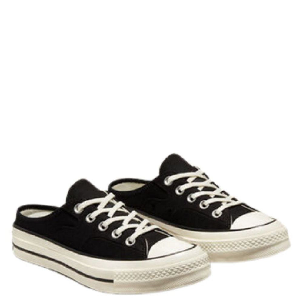 Converse Chuck 70 Mule Recycled Canvas In Black/Black/Egret 4 Converse Chuck 70 Mule Recycled Canvas In Black/Black/Egret - Image 2