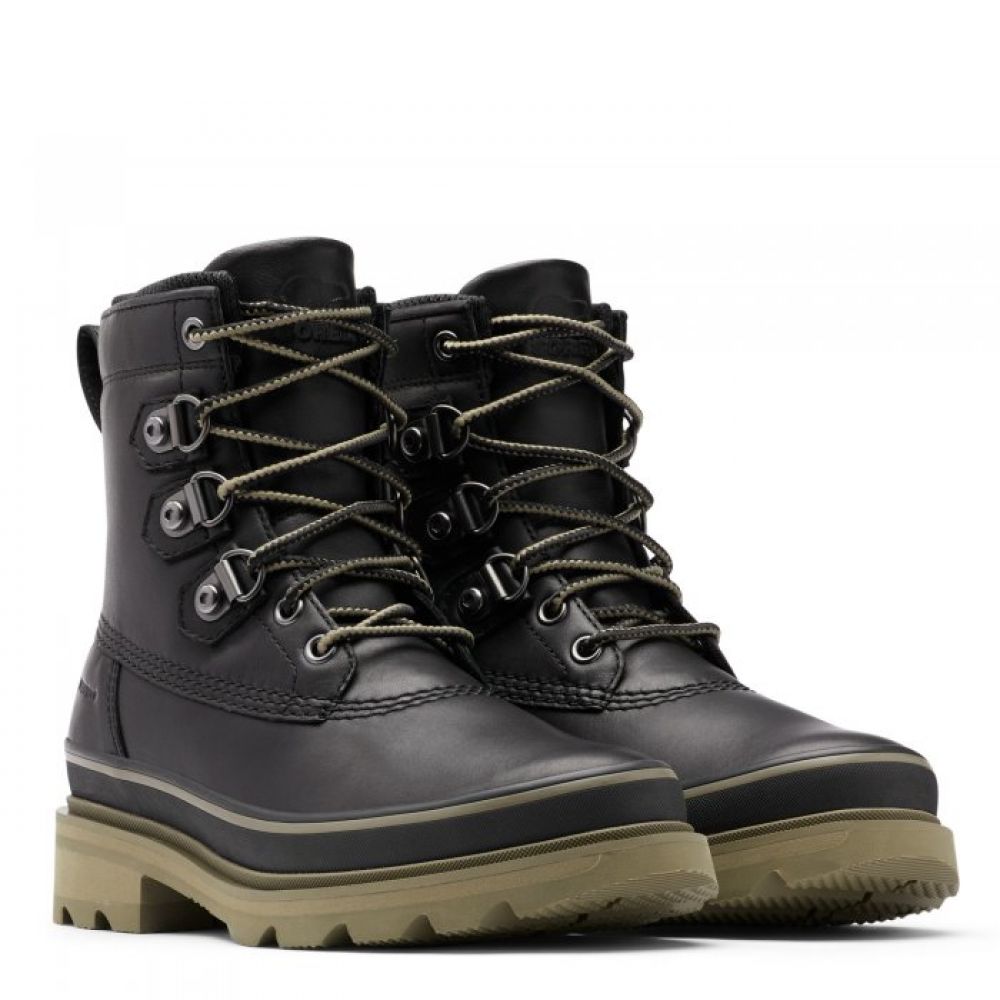 Sorel Women's Lennox Street Boot In Black/Sage 4 Sorel Women's Lennox Street Boot In Black/Sage - Image 2