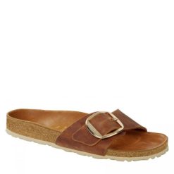 Birkenstock Women's Madrid Big Buckle Oiled Leather In Cognac (Narrow Width) -sorel shop 1 0 1006525 1100x