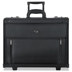 Solo Classic Rolling Catalog Case, Fits Devices Up To 16", Polyester, 18 X 8 X 14, Black