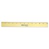 Westcott Flat Wood Ruler With Two Double Brass Edges, Standard/Metric, 12", Clear Lacquer Finish 2 Westcott Flat Wood Ruler With Two Double Brass Edges, Standard/Metric, 12", Clear Lacquer Finish -sorel shop 278783
