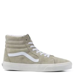 Vans Pig Suede Sk8-Hi In Moss Gray/Snow White
