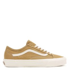 Vans Women's Eco Theory Old Skool Tapered In Mustard Gold/True White
