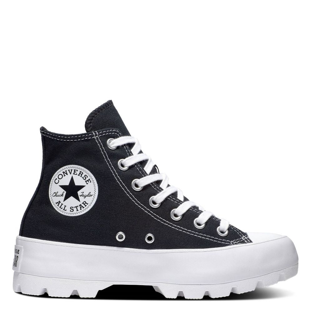 Converse Women's Chuck Taylor All Star Lugged Hi Top in Black/White/Black Converse Women's Chuck Taylor All Star Lugged Hi Top In Black/White/Black -sorel shop