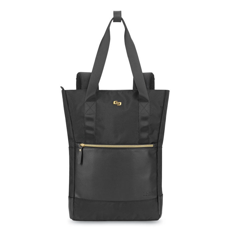 Parker Hybrid Tote/Backpack, Fits Devices Up to 15.6", Polyester, 3.75 x 16.5 x 16.5, Black/Gold Solo Parker Hybrid Tote/Backpack, Fits Devices Up To 15.6", Polyester, 3.75 X 16.5 X 16.5, Black/Gold -sorel shop 622472