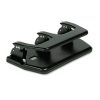 Master 20-Sheet Heavy-Duty Three-Hole Punch, Oversized Handle, 9/32" Holes, Steel, Black -sorel shop 62734