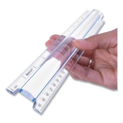 Westcott 12" Magnifying Ruler, Standard/Metric, Plastic, Clear -sorel shop 660536
