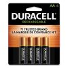 Duracell Rechargeable StayCharged NiMH Batteries, AA, 4/Pack -sorel shop 822367