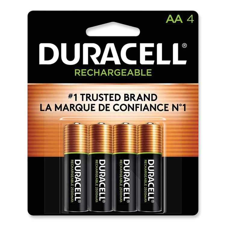 Rechargeable StayCharged NiMH Batteries, AA, 4/Pack Duracell Rechargeable StayCharged NiMH Batteries, AA, 4/Pack -sorel shop 822367