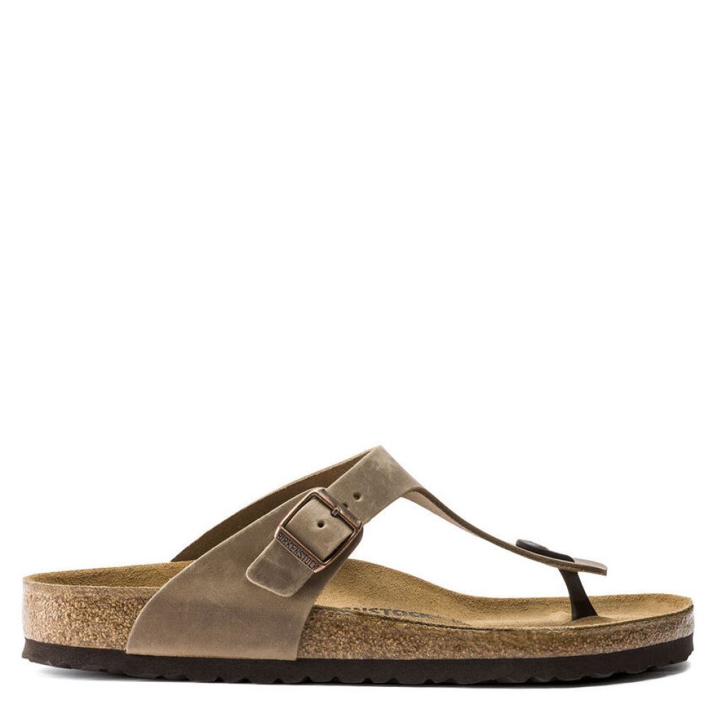 Birkenstock Women's Gizeh Oiled Leather In Tobacco Brown 3 Birkenstock Women's Gizeh Oiled Leather In Tobacco Brown