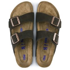 Birkenstock Women's Arizona Softbed Leather In Mocha (Narrow Width) -sorel shop BI 951313 2078 3 1100x