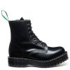 Solovair 8 Eye Zip Platform Derby Boot In Black Hi-Shine -sorel shop SV S8 551 BK ZIP HI 111 1 1100x