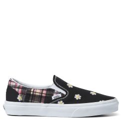 Vans Women's Classic Slip On In Floral Plaid Patchwork