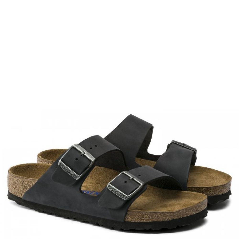 Birkenstock Women's Arizona Oiled Nubuck Leather in Black (Narrow Width) Birkenstock Women's Arizona Oiled Nubuck Leather In Black (Narrow Width) -sorel shop