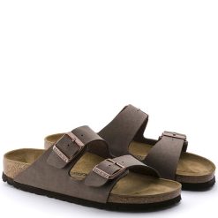 Birkenstock Arizona Birkibuc In Mocha (Narrow Width) 4 Birkenstock Arizona Birkibuc In Mocha (Narrow Width) -sorel shop b i birkenstock arizona birko flor mocha 151183 3 1100x