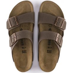 Birkenstock Arizona Birkibuc In Mocha (Narrow Width) 5 Birkenstock Arizona Birkibuc In Mocha (Narrow Width) -sorel shop b i birkenstock arizona birko flor mocha 151183 4 1100x