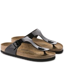 Birkenstock Gizeh Birko-Flor Patent In Black 8 Birkenstock Gizeh Birko-Flor Patent In Black -sorel shop b i birkenstock birko flor patent black 43663 3 1100x