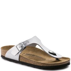 Birkenstock Gizeh Birko-Flor In Silver -sorel shop b i birkenstock gizeh birk flor silver 43853 2 1100x