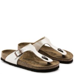 Birkenstock Gizeh Birko-Flor Graceful In Pearl -sorel shop b i birkenstock gizeh graceful pearl white 943873 3 1100x