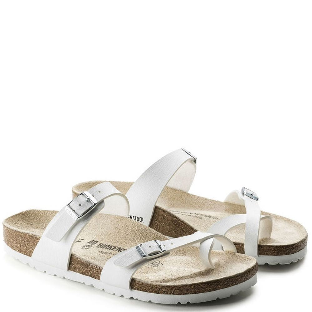 Birkenstock Mayari Birko-Flor In White 5 Birkenstock Mayari Birko-Flor In White - Image 3