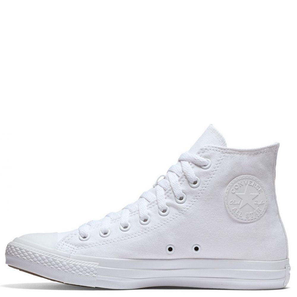 Converse Chuck Taylor All Star Mono Canvas High Top In White Monochrome 4 Converse Chuck Taylor All Star Mono Canvas High Top In White Monochrome - Image 2