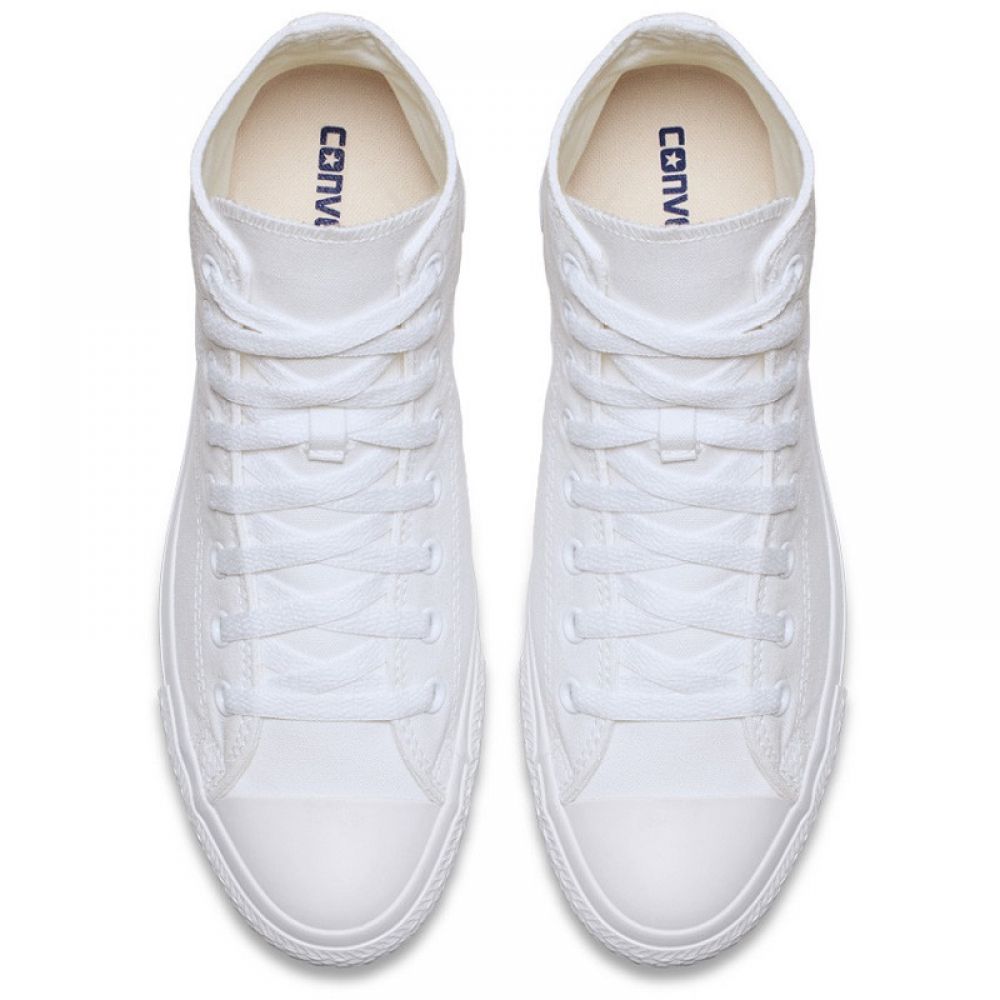 Converse Chuck Taylor All Star Mono Canvas High Top In White Monochrome 6 Converse Chuck Taylor All Star Mono Canvas High Top In White Monochrome - Image 4