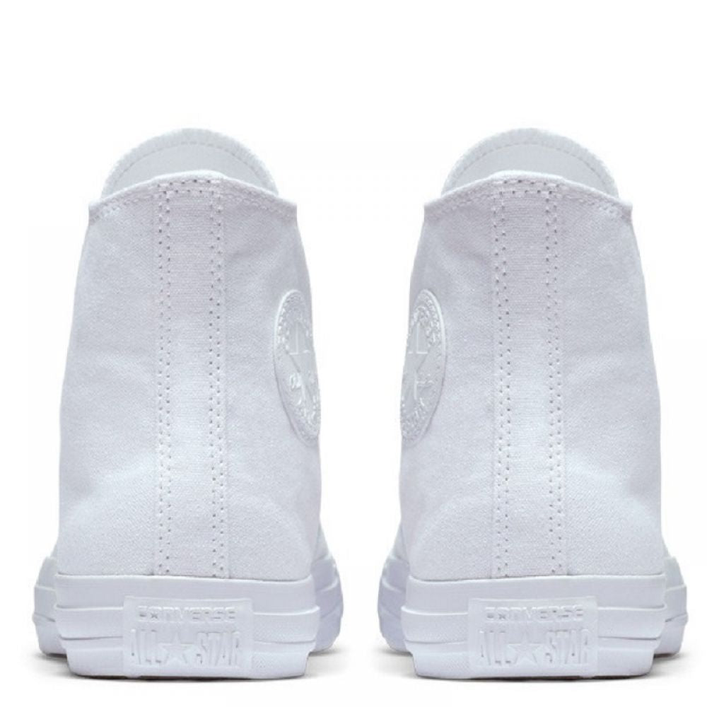 Converse Chuck Taylor All Star Mono Canvas High Top In White Monochrome 7 Converse Chuck Taylor All Star Mono Canvas High Top In White Monochrome - Image 5