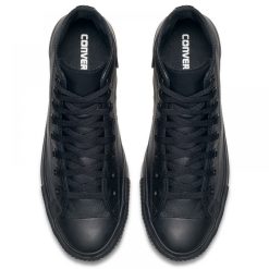 Converse Chuck Taylor All Star Mono Leather High Top In Black Monochrome 5 Converse Chuck Taylor All Star Mono Leather High Top In Black Monochrome -sorel shop c o converse chuck taylor all star monochrome leather high top black 135251 4 1100x