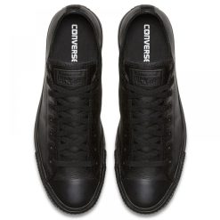 Converse Chuck Taylor All Star Mono Leather Low Top In Black Monochrome -sorel shop c o converse chuck taylor all star monochrome leather low top black 135253 4 1100x
