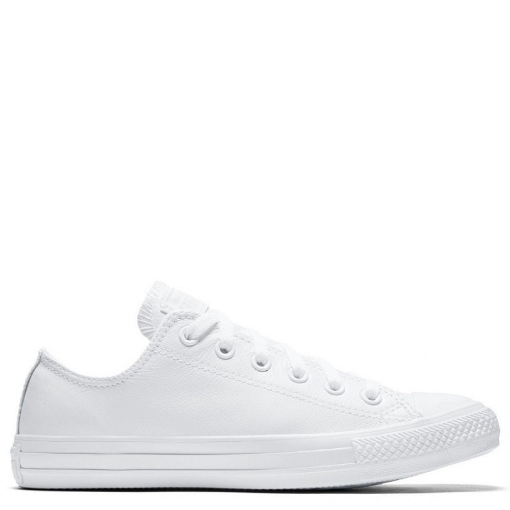 Converse Chuck Taylor All Star Mono Leather Low Top in White Monochrome Converse Chuck Taylor All Star Mono Leather Low Top In White Monochrome -sorel shop c o converse chuck taylor all star monochrome leather low top white 136823
