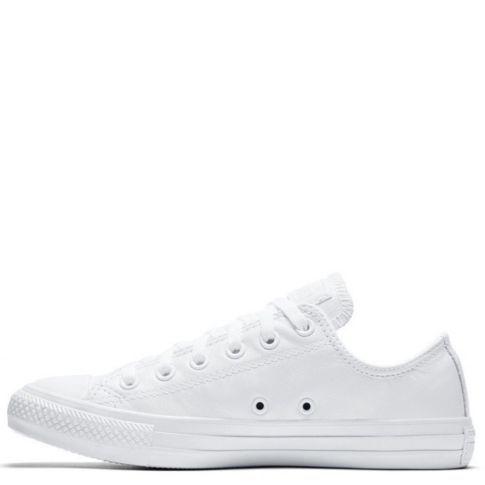 Converse Chuck Taylor All Star Mono Leather Low Top in White Monochrome Converse Chuck Taylor All Star Mono Leather Low Top In White Monochrome -sorel shop c o converse chuck taylor all star monochrome leather low top white 136823