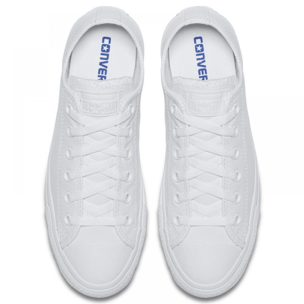 Converse Chuck Taylor All Star Mono Leather Low Top in White Monochrome Converse Chuck Taylor All Star Mono Leather Low Top In White Monochrome -sorel shop c o converse chuck taylor all star monochrome leather low top white 136823