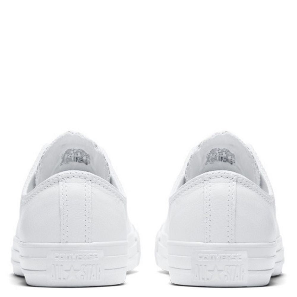 Converse Chuck Taylor All Star Mono Leather Low Top in White Monochrome Converse Chuck Taylor All Star Mono Leather Low Top In White Monochrome -sorel shop c o converse chuck taylor all star monochrome leather low top white 136823