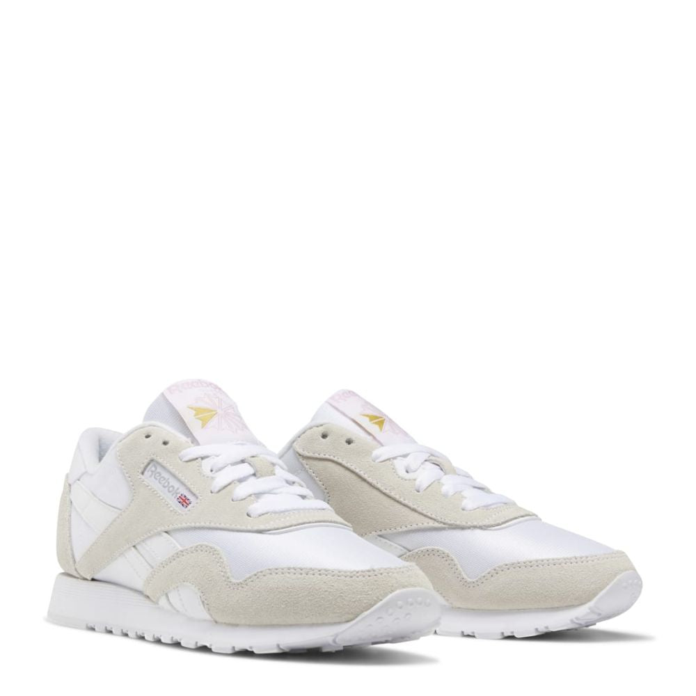 Reebok Women's Classic Nylon in White/Light Grey Reebok Women's Classic Nylon In White/Light Grey -sorel shop fv4507 5 footwear photography front lateral top