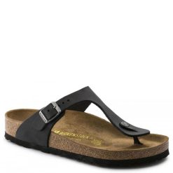 Birkenstock Women's Gizeh Oiled Leather In Black -sorel shop g i gizeh 845251 1 1100x
