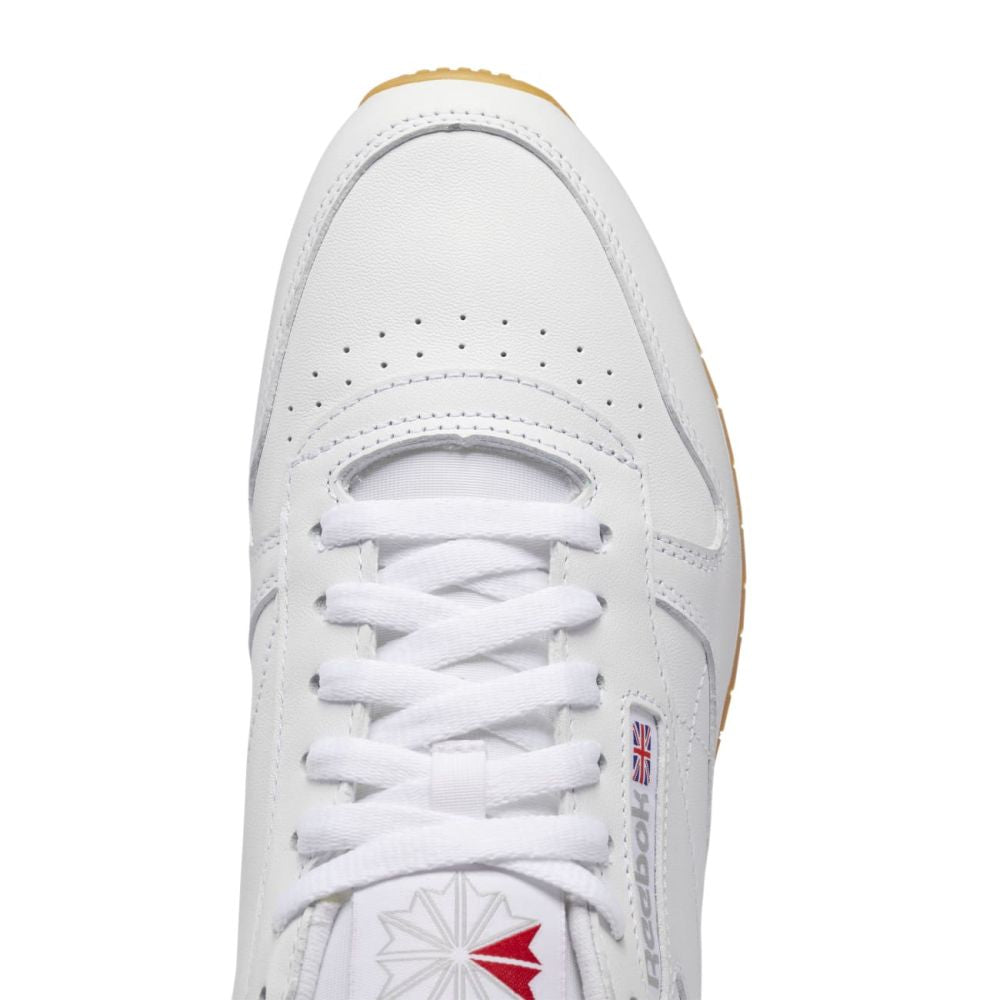Reebok Men's Classic Leather in Ftwr White/Pure Grey 3/Rubber Gum 3 Reebok Men's Classic Leather In Ftwr White/Pure Grey 3/Rubber Gum 3 -sorel shop gy0952 7 footwear photography detail view