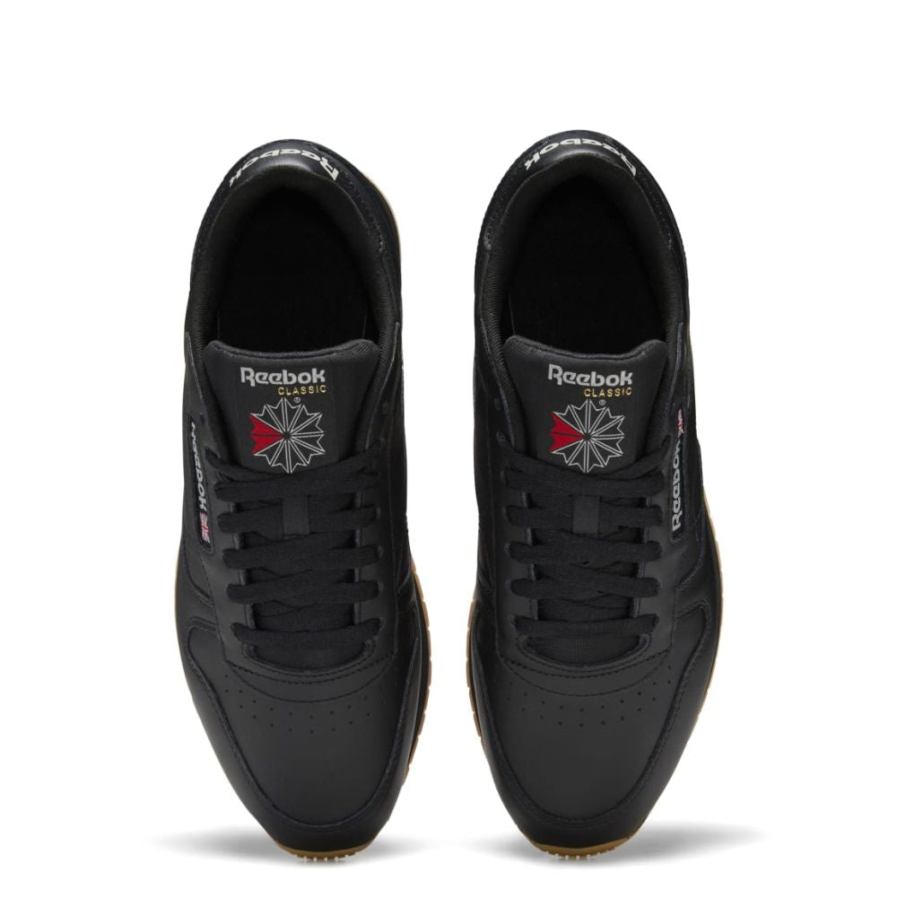 Reebok Women's Classic Leather in Core Black/Pure Grey 5/Rubber Gum 3 Reebok Women's Classic Leather In Core Black/Pure Grey 5/Rubber Gum 3 -sorel shop gy0954 2 footwear photography top portrait view white 472e7f62 2f1a 4e8c 9455