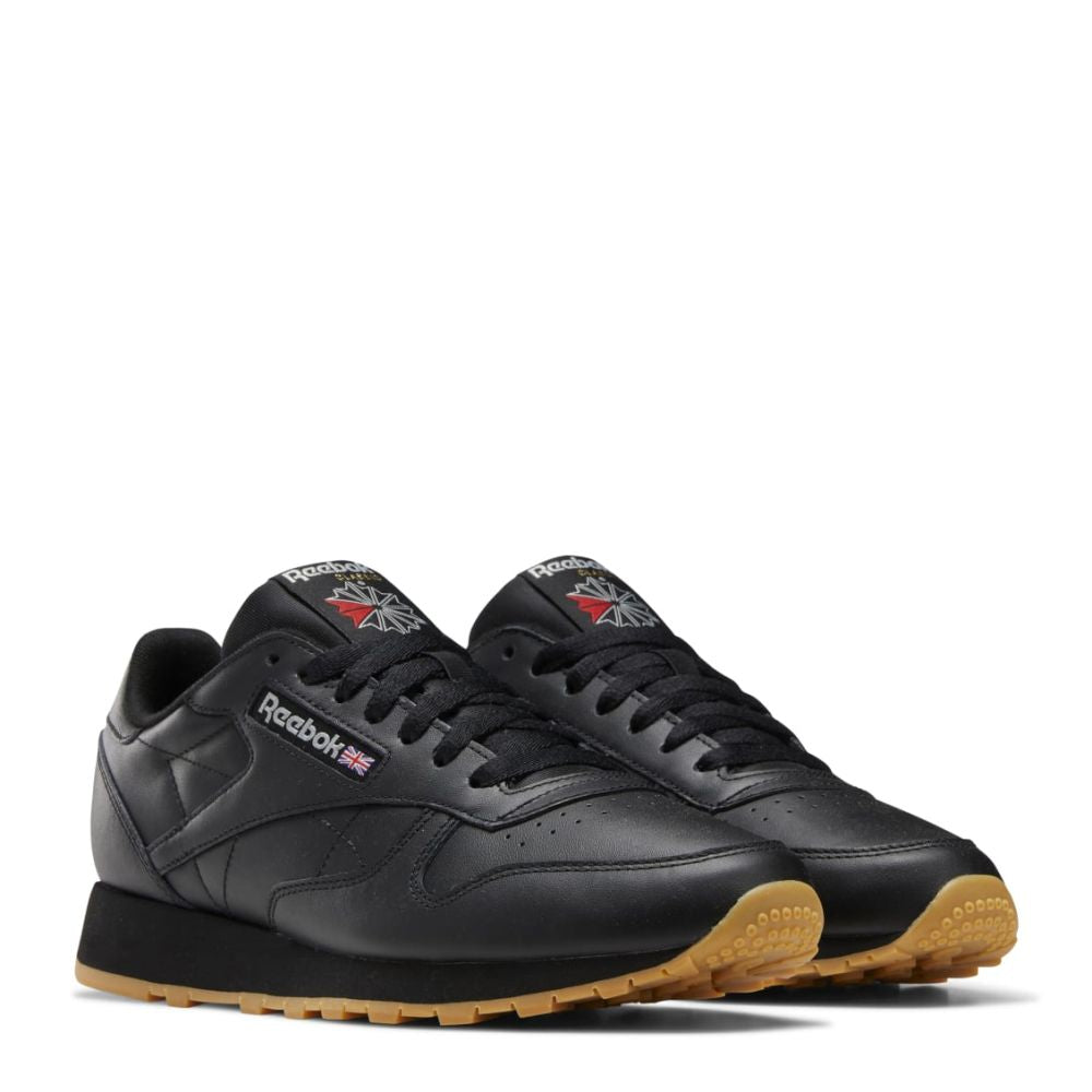 Reebok Women's Classic Leather in Core Black/Pure Grey 5/Rubber Gum 3 Reebok Women's Classic Leather In Core Black/Pure Grey 5/Rubber Gum 3 -sorel shop gy0954 5 footwear photography front lateral top view white 5fed0a29 63c6 4be3 9ab6